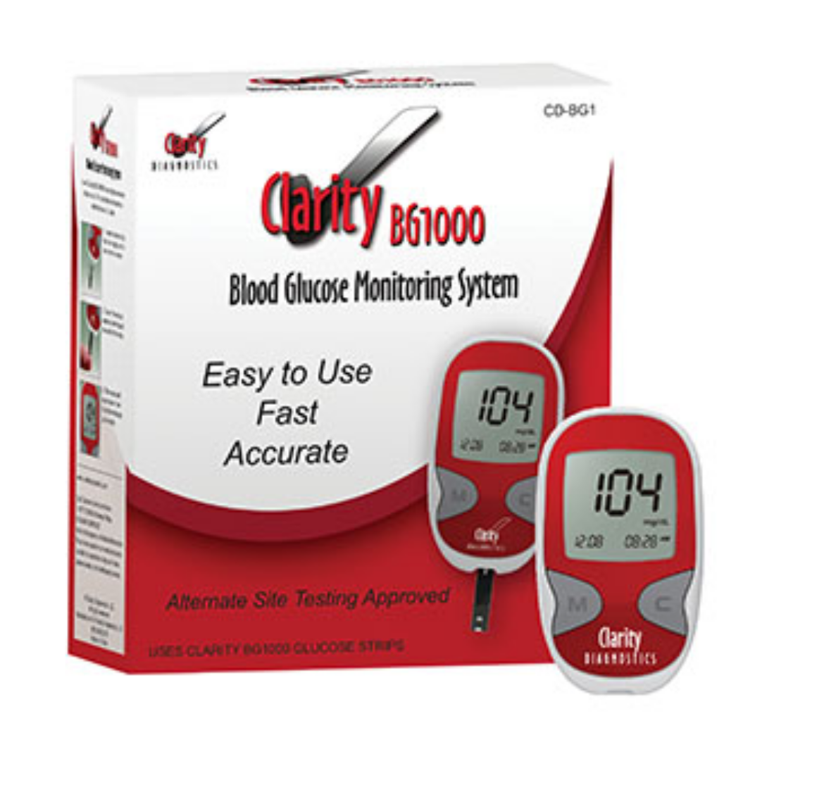 Picture of Clarity BG1000 Blood Glucose Meter Kit