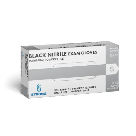 Picture of Nitrile Exam Gloves Black 6 Mil