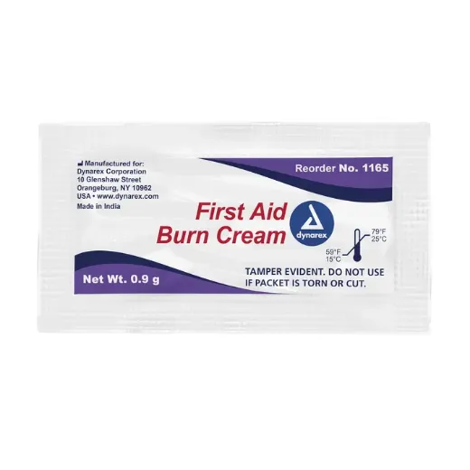 Picture of First Aid Burn Cream, 0.9g foil packet, 144/bx