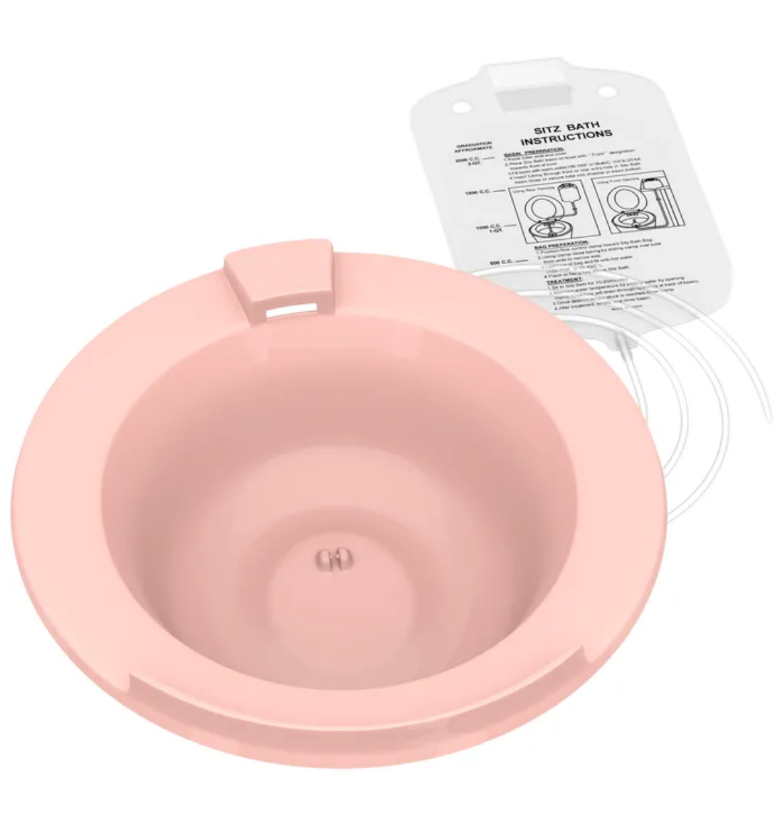 Picture of Sitz bath mauve w/attachment & instructions, 10/cs