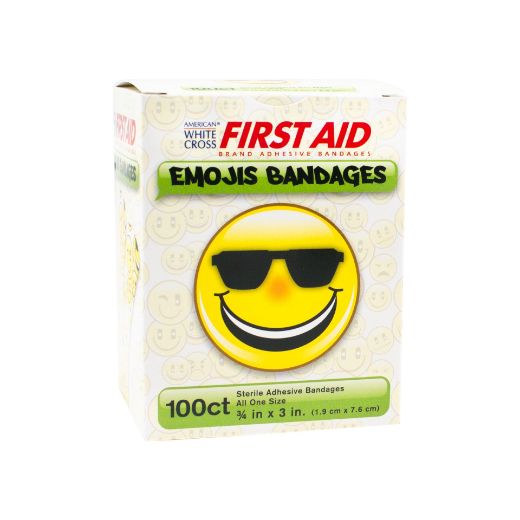 Picture of Emoji Stat Strip® Adhesive Bandages 3/4 x 3