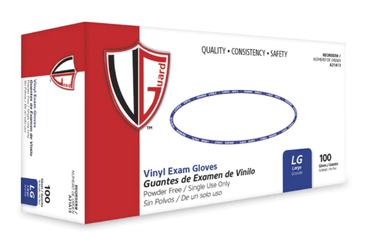 Picture of VGuard® Clear Vinyl Powder-Free Exam Glove