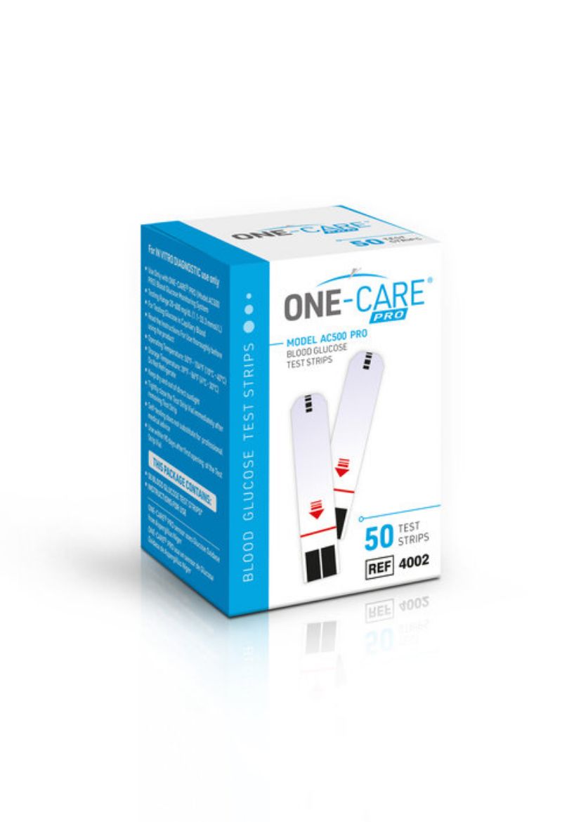 Picture of ONE-CARE Glucose Strips for Self-Testing, 50/bx